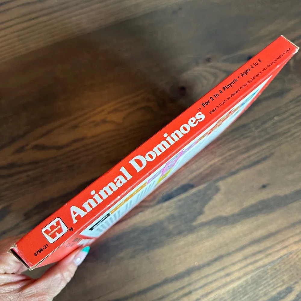 Vintage 1976 Whitman Animal Dominoes Complete Uncut Sheets Retro Kids Game NEW